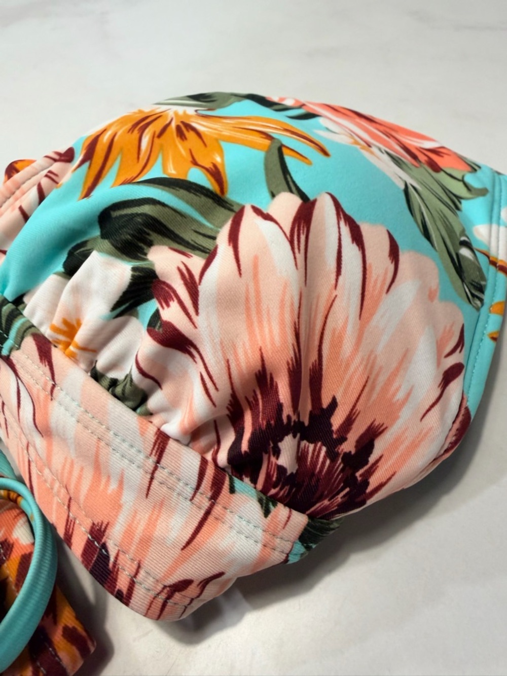 NEW Kona Sol Turquoise Floral Bikini MEDIUM - Picture 13 of 13